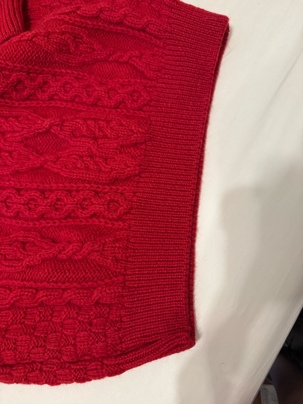 Aran Crafts Vibrant Red Crewneck Sweater - Picture 11 of 14